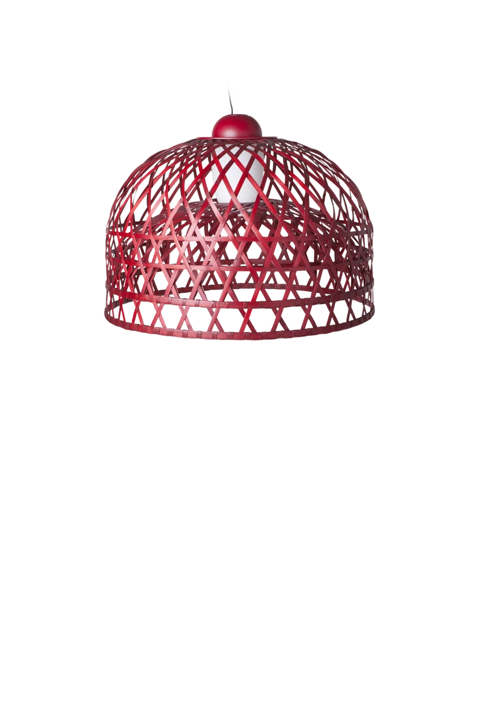 Emperor suspension light small red front view